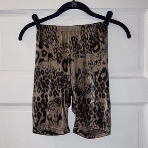 Urban Outfitters Urban Renewal Cheetah Print Biker Shorts